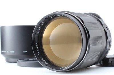 Asahi Super Takumar 135mm f2.5 MF Telephoto Lens Pentax M42 Mount Hood [ Tested]
