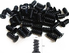 100pcs Computer Cooling Fan Mount Screws M5x10 Black Computer Pc Case Fan Screws