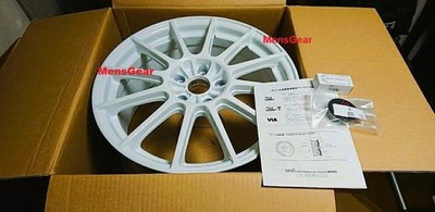 New Subaru JDM STI Wheels GDB Spec-C RAR White w Caps 18x8.5