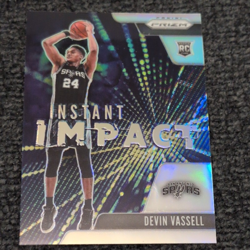 💥🏀💥2020-21 NBA Prizm Devin Vassell Instant Impact Rookie Card RC #17 Spurs