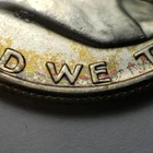 1956 50c Franklin Silver Half Dollar - Speckled Rainbow Toning - BU - SKU-H3820