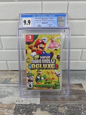 2019 Switch NEW SUPER MARIO BROS. U DELUXE CGC 1st PRINT 9.9 A++ Y-Fold Seal