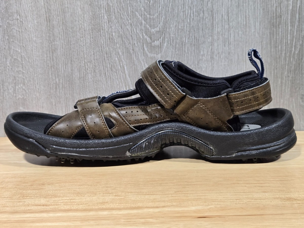FootJoy Golf Sandals Mens 9 Brown Soft Spikes Adjustable Straps 45641 FootJoy 45607 Mens Brown Golf Soft Spike | Mercari main image 2