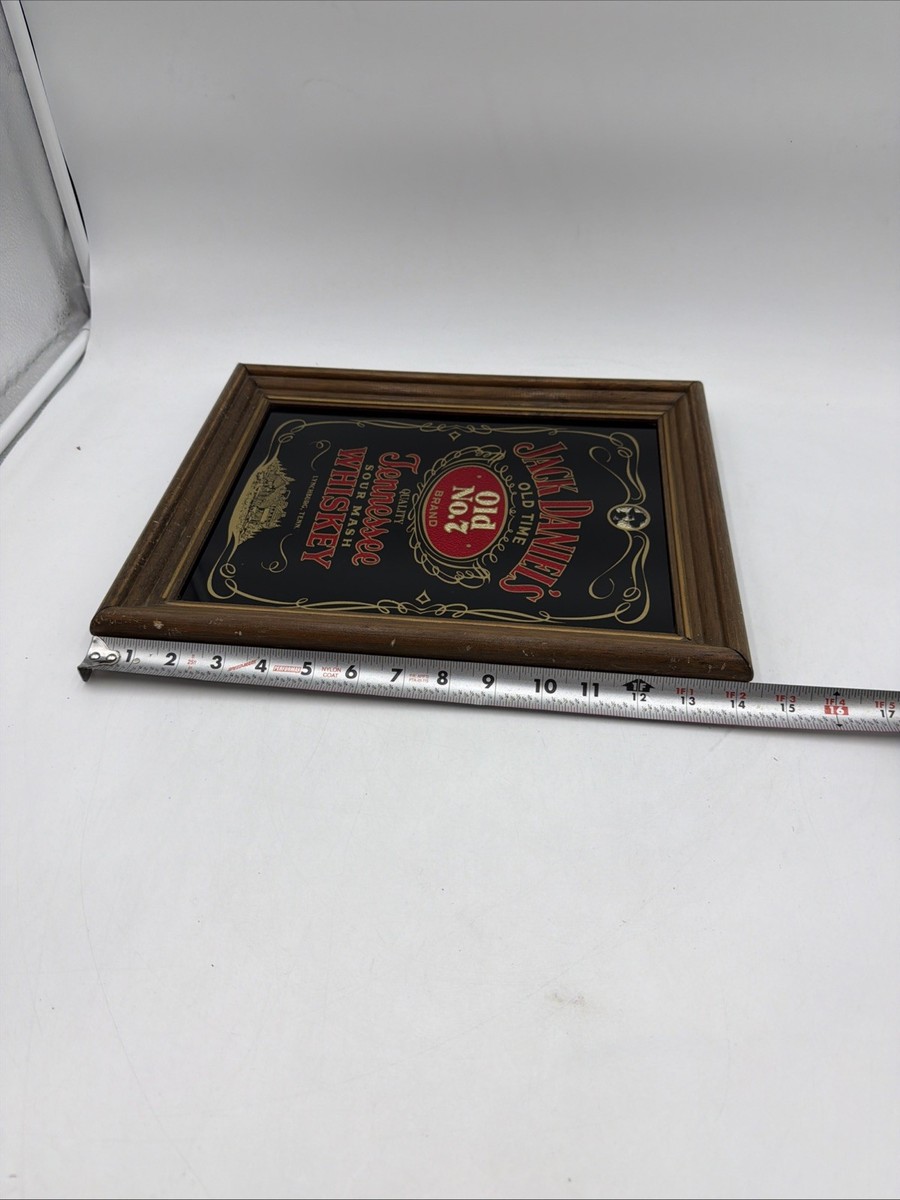 Jack Daniel's ウエスタンスタイルミラー Jack Daniels Old No. 7 Whiskey Bar Mirror Carnival Style Framed