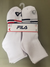 New Fila Mens 8 Pair Athletic Mid Crew Socks.