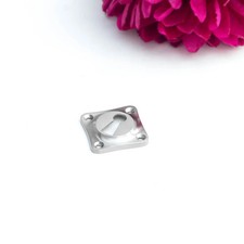 Schlüssellochrosette für Zimmertüren - edles Design |BB| Nickel Matt.