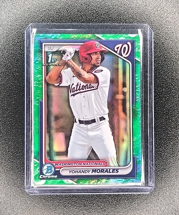 ⚾️Yohandy Morales 2024 Bowman #BCP-52 Chrome Prospects Lunar Glow Refractors🔥📈
