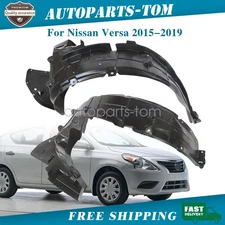 For Nissan Versa 2015-2019 Pair New Fender Liners Set of 2 Front Left & Right