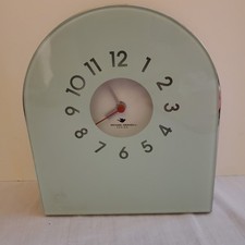 Michael Graves Modern Desk Clock Teal And Sil...