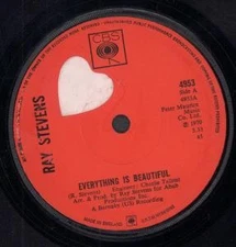 Ray Stevens Everything Is Beautiful 7" vinyl UK Cbs 1970 Solid label design b/w