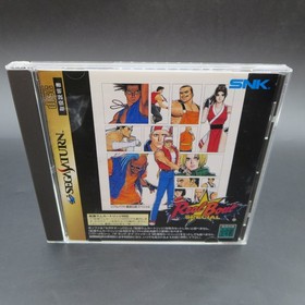 Real Bout Fatal Fury Special Sega Saturn with 1MB RAM Cartridge Japanese Version