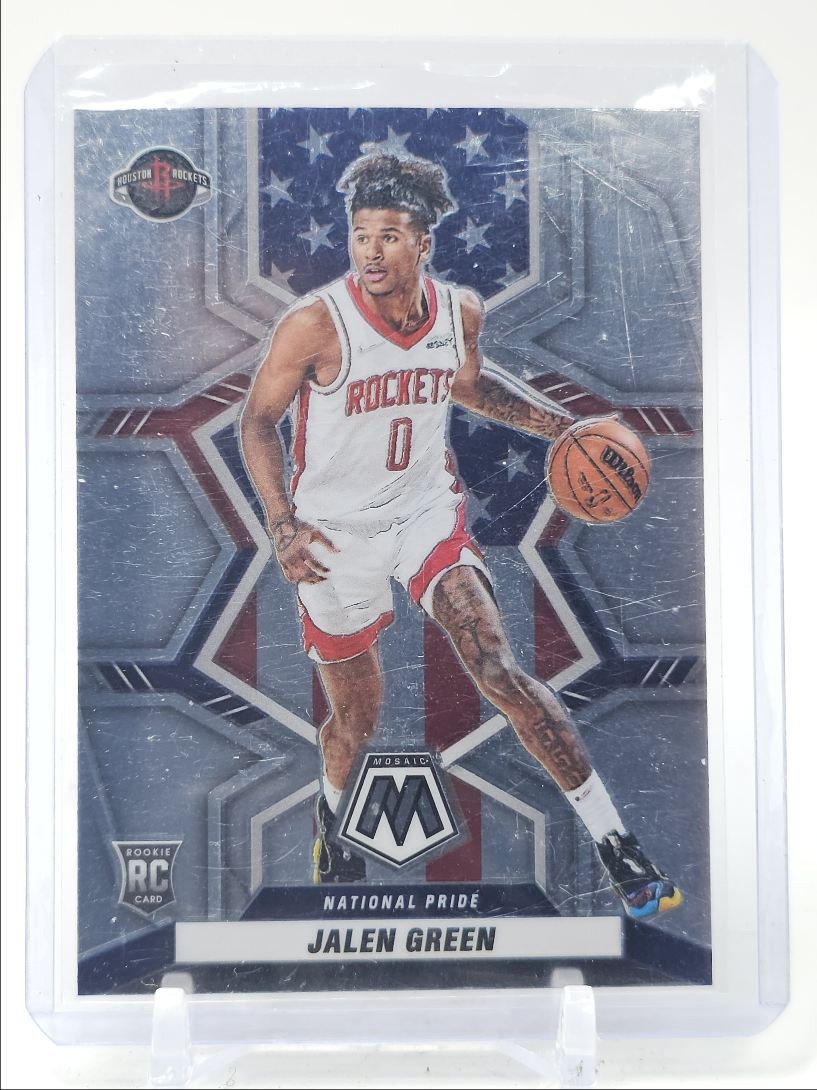 JALEN GREEN 2021-22 MOSAIC NATIONAL PRIDE ROOKIE BASKETBALL ROCKETS RC Q1837