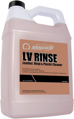 LV RINSE Professional Leather & Vinyl Cleaner 1 Gallon - Ph Balanced, Non-Alkali