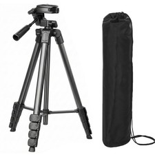 67-inch Lightweight Aluminum Laser Level Tripod Stand with Bubble Level, Quic...