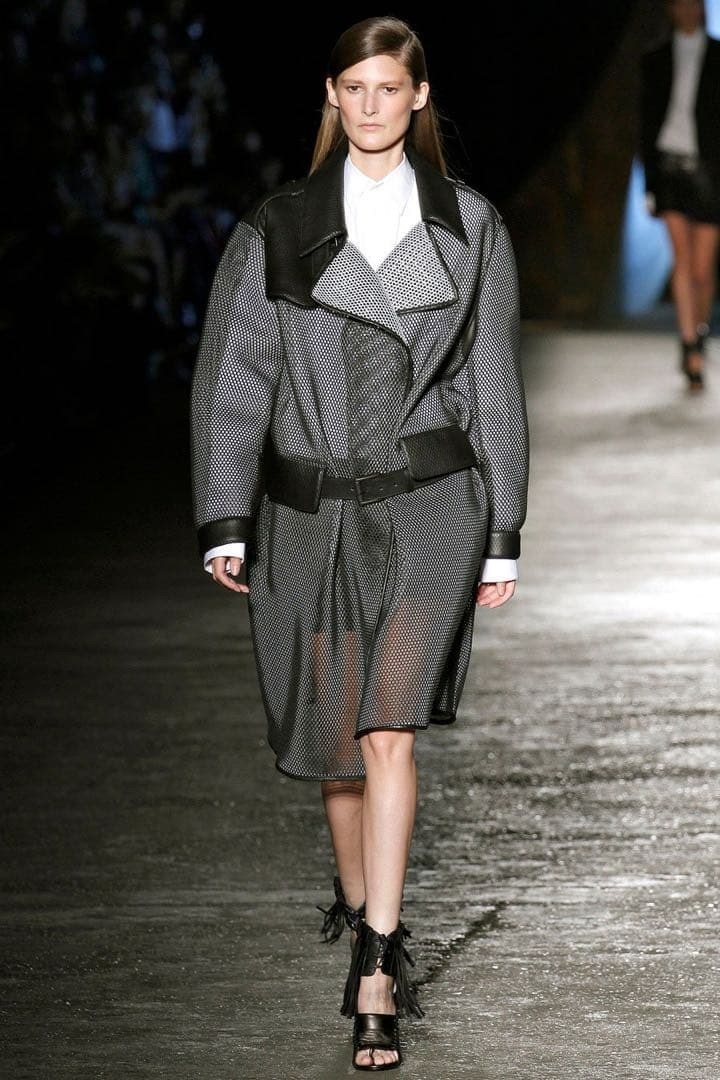 DIESEL BLACK GOLD Black Leather Fringe Chunky Heel Boots Sandals Size 37 Japan thumbnail 14