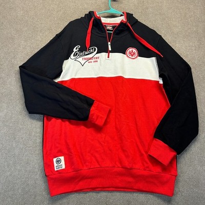 Eintracht Frankfurt Hoodie Mens Large Pullover Bundesliga Football Soccer German