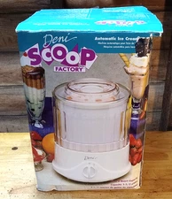 Deni Scoop Factory 5100 White Auto Ice Cream Maker 1 1/2
