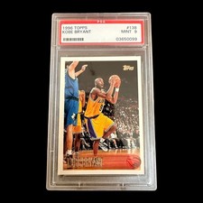 1996-97 Topps Kobe Bryant #138 RC Rookie Card Mint PSA 9. rookie card picture