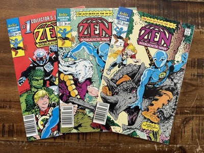 Zen Intergalactic Ninja 1 2 3 Lot Complete Archie 1992 BAGGED AND