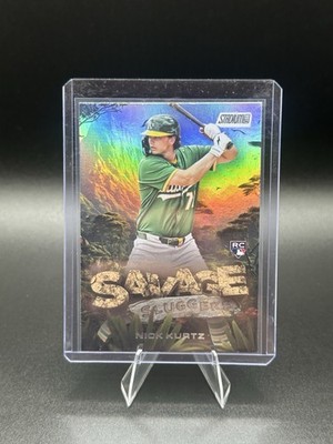 2025 Topps Stadium Club Nick Kurtz RC Savage Sluggers Athletics #SS-21