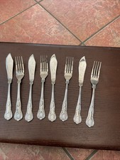 Unused KINGS PATTERN ONEIDA STAINLESS STEEL CUTLERY FISH SET 4 Place