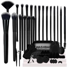 Makeup Brush Set, 48Pcs Makeup Tool Set Premium Synthetic Foundation Concealers 