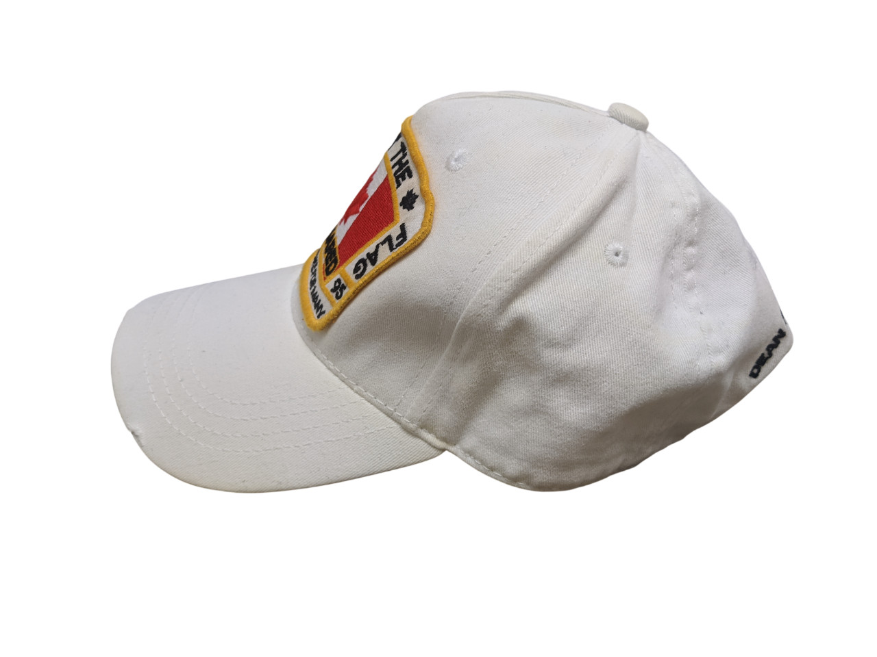 Rare DSQUARED2 White FABTF Patch Cap Hat  Italy D… - image 4