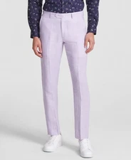 Bar Iii Mens Slim fit Dress Pants 33 / 30 Lavender Purple Solid