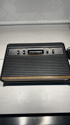 Atari 2600 Woodgrain 4-Switch Video Computer System Console Only-Tested/works