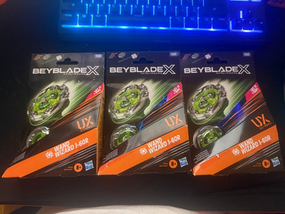 (Lot of 3) Wand Wizard 1-60R Beyblade X Wizard Rod Green UX Hasbro 1-60Rush NEW