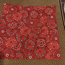 Bandana Vtg Hav-A-Hank Red Paisley Handkerchief Scarf 15187 USA Mint New 