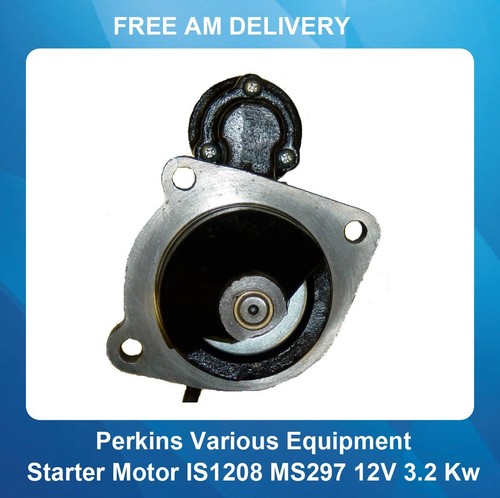 Motor De Arranque Para Perkins 2873K627 2873K633 IS1208 MS297 AZE4165 12V 3.2 Kw - Imagen 2 de 5