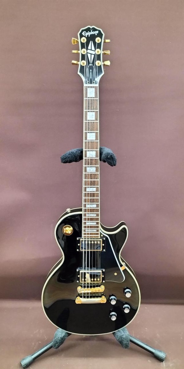 Epiphone Electric Guitar Les Paul Custom Black 2001 Made in Epiphone Electric Guitar Les Paul Custom Black 2001 Made in