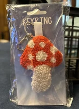 NWT Kalan Red And White Mushroom Keyring Keychain
