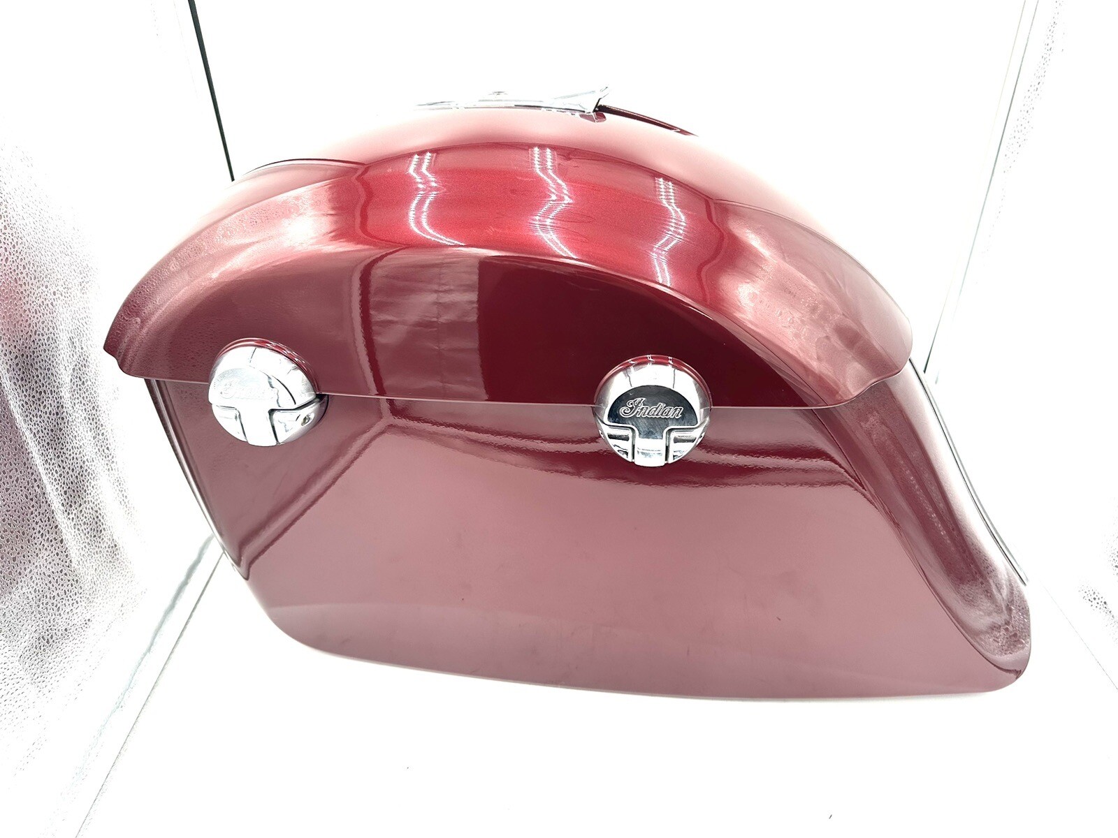 Indian OEM Roadmaster Hard Left Side Saddlebag 1423 Setup Convert Chief Maroon eBay
