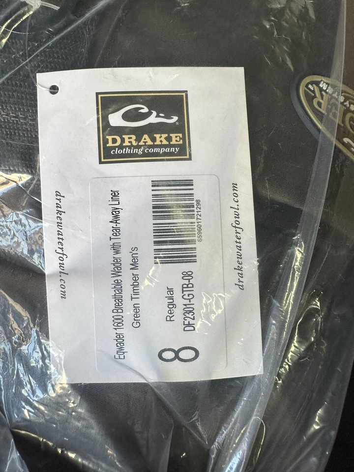 DRAKE WATERFOWL EQWADER 1600 BREATHABLE WADERS. REGULAR SIZE 8. BEST DEAL. $349 - Image 3 of 4