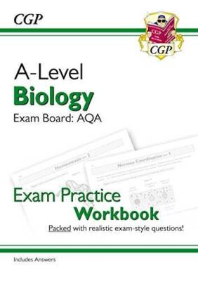 New A-Level Biology for 2018: AQA Year 1  2 Exam Practice Workbook - inc - GOOD