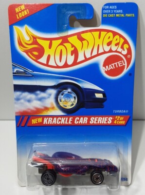 1995 Hot Wheels #281 Krackle Car Series 2 of 4 TURBOA Purple w/Chrome 