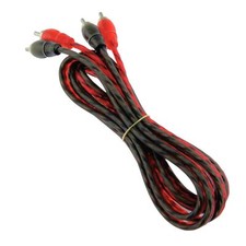 RCA6FT 6 ft 2 Channel Shielded Twisted RCA Audio Cable Amp Cables DS18