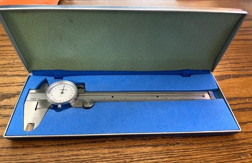 Vtg 6-in Scherr Tumico Precision Dial Caliper .001” Hardened Stainless -- Japan