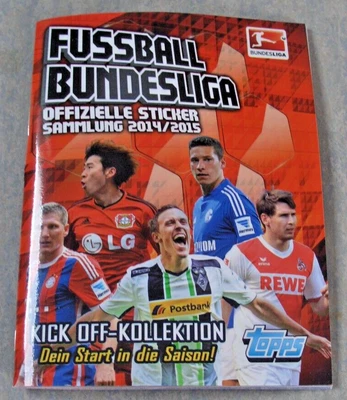 Topps Fußball Bundesliga Saison 2014 2015 Ministicker Leer Album Leeralbum Neu - Bild 1 von 4