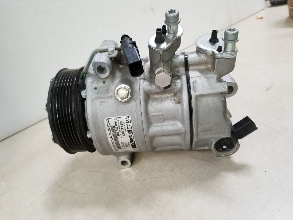 1K0 820 808H SANDEN Genuine A/C Compressor & Clutch for VW Golf