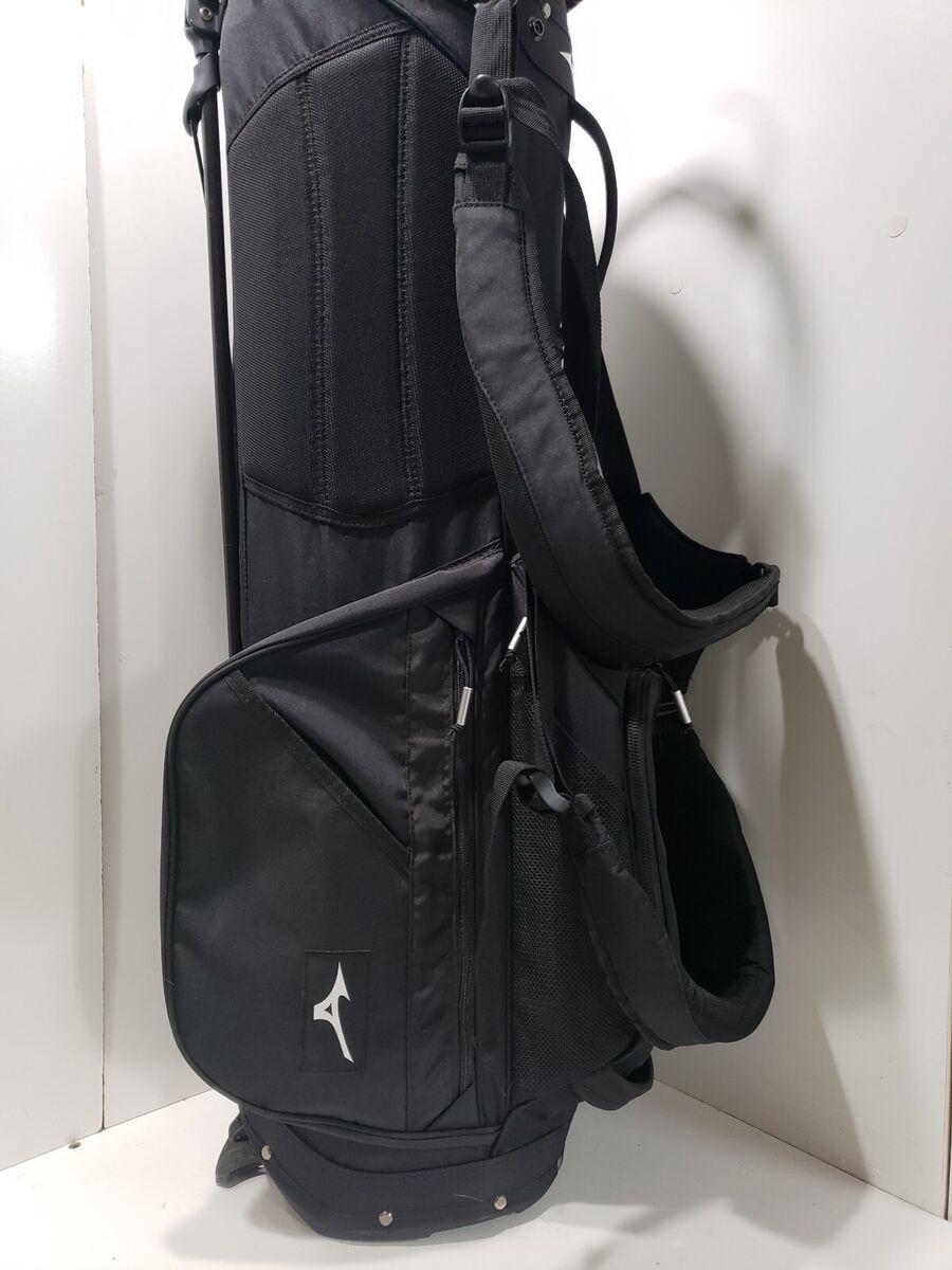 Mizuno Hybrid Stand Golf Bag BR-D3 Black White 4-way 8 Mizuno Hybrid Stand Golf Bag BR-D3 Black White 4-way 8