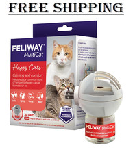 Multicat Calming Pheromone Diffuser for House-Cats, 30 Day Starter Kit 48 Ml USA