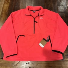 The North Face Men’s Attitude 1/4 Zip Brilliant Coral Fleece