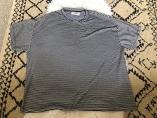 Lonely Ghost Ghosted Garments Stripes T Shirt Gender Neutral Black White XXL? M2