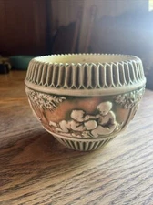 NICEc1920 ANTIQUE ROSEVILLE DONATELLO AMERICAN ART POTTERY PLANTER FERN POT VASE