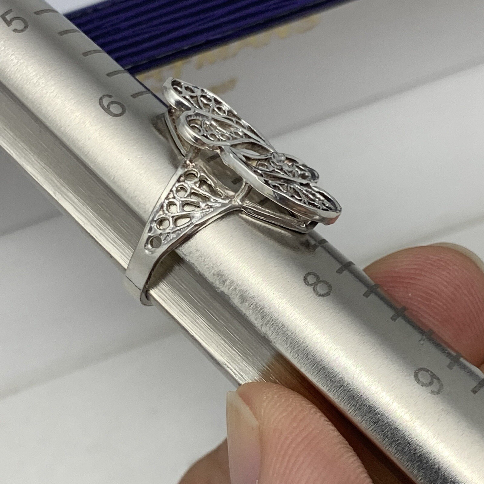 UNIQUE Solid 925 Sterling Silver Handmade Filigre… - image 12