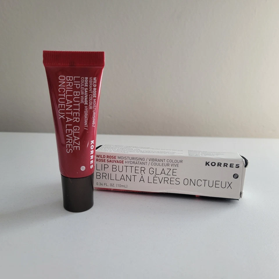 Korres WILD ROSE Lip Butter Glaze .34oz/10ml NEW with Box Rare & HTF - Image 2 of 4