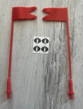 GI Joe Cobra STUN Red or Yellow Flag Set of 2 3D Print Custom with Stickers